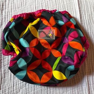 Colorful Geometric Patterned Cloth Diaper Cover
